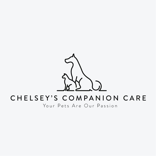 Chelsey's Companion Care, logo for a dog and cat daycare