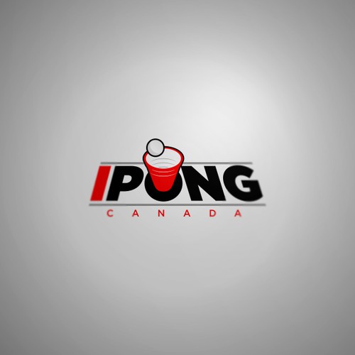 Create a high quality logo for a canadian beer pong company