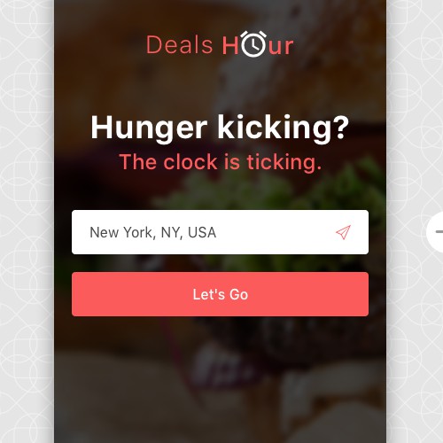 Time bound food ordering mobile app