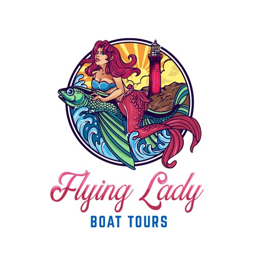 Flying Lady Boat Tours Logo