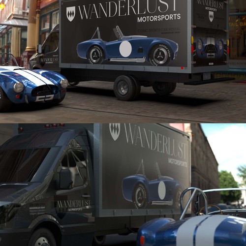 Van wrap - classic car rental