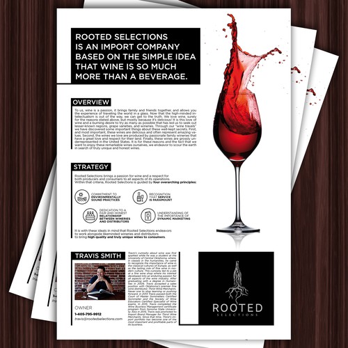 Graphic Design for Wine Company