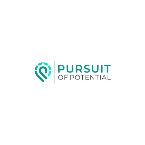 Modern letter P initials Logo for Pursuit Of Potential