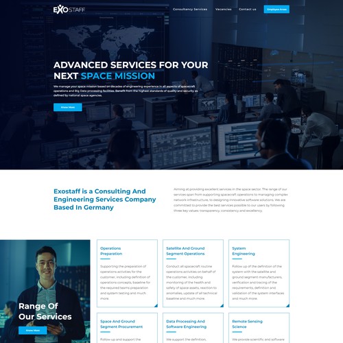 Website Design For Space Service Company