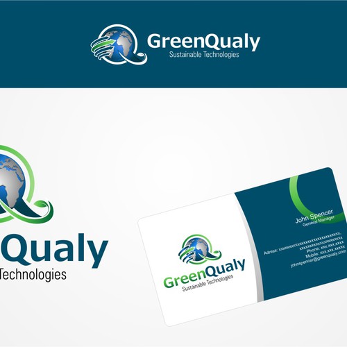 New logo and business card wanted for Green Qualy