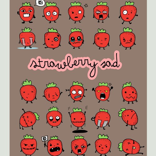 Strawberry sad