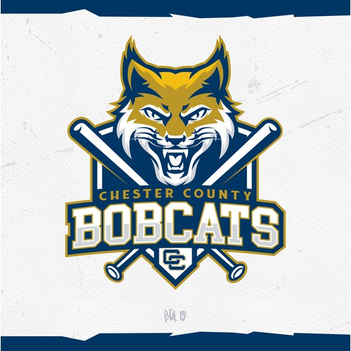 Bobcat baseball logo for youth travel team
