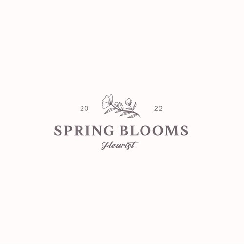 Flower Blooms Logo