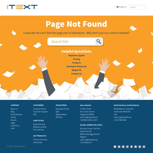 Whimsical 404 Page Not Found Website Page