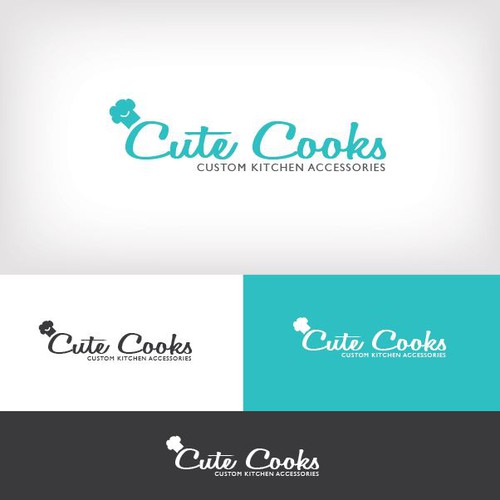 Create a fun and elegant logo for custom kitchen accessories
