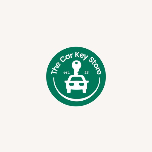 Car key locksmith Logo 