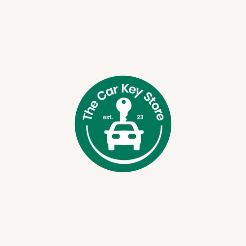 Car key locksmith Logo 