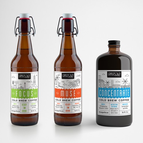 Labels for cold brew coffee