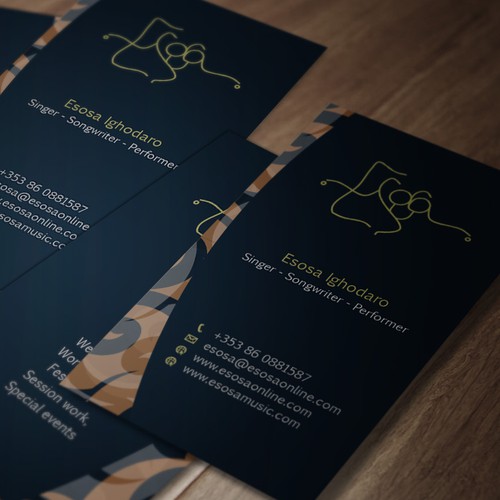 Design a new business card for Esosa