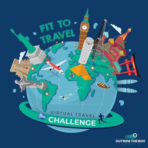 Virtual Travel Challenge Illustration