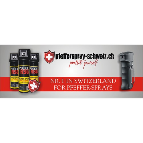 main banner for webshop selling pepperspray