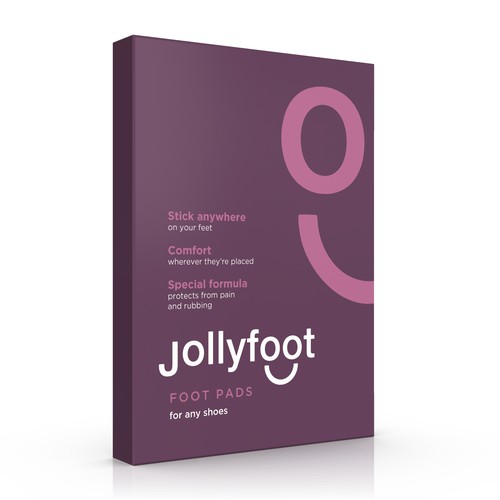 Fun & Happy Packaging Needed for Jollyfoot Sticky Cushions for Your Feet