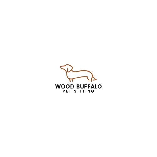 Bold logo concept for Wood Buffalo Pet Sitting