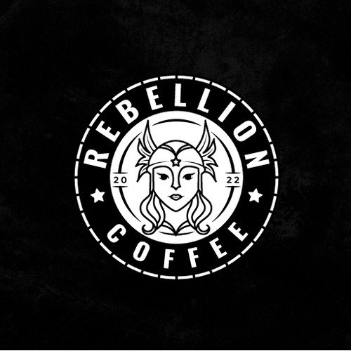 Bold logo for coffee shop.