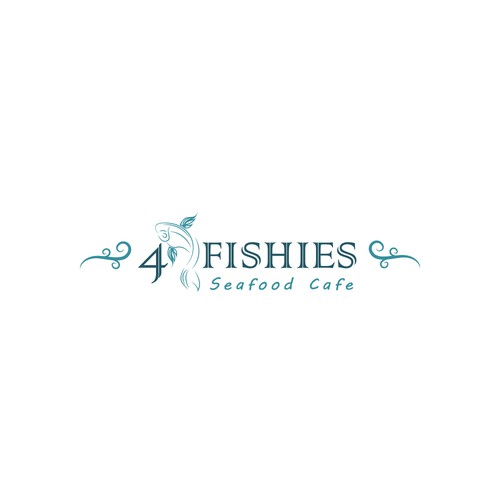 Elegant logo concept for a Seafood restaurant 