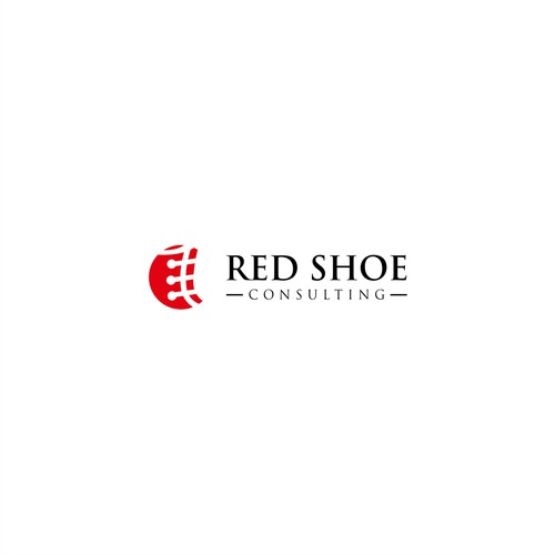 modern and clean logo for Red Shoe