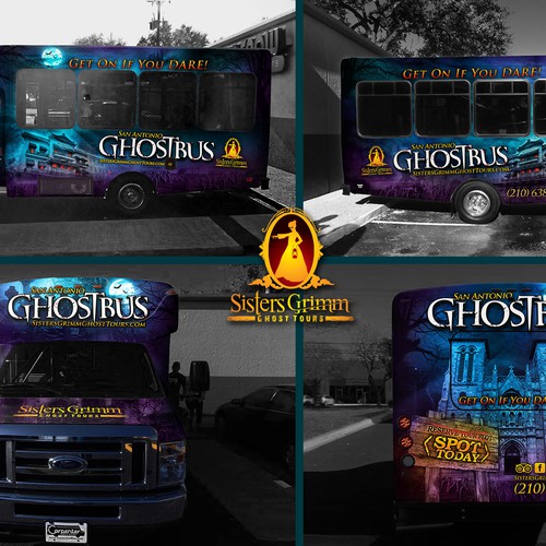 ghost bus wrap