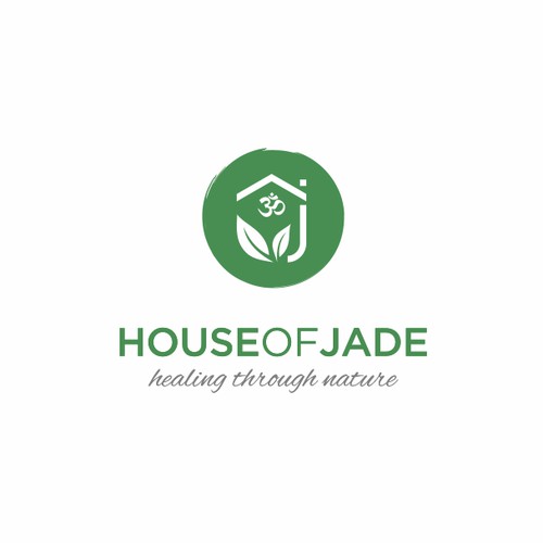 Create an captivating holistic illustration for House of Jade healing.Relaxed and zen, but elegant and sophisticated.