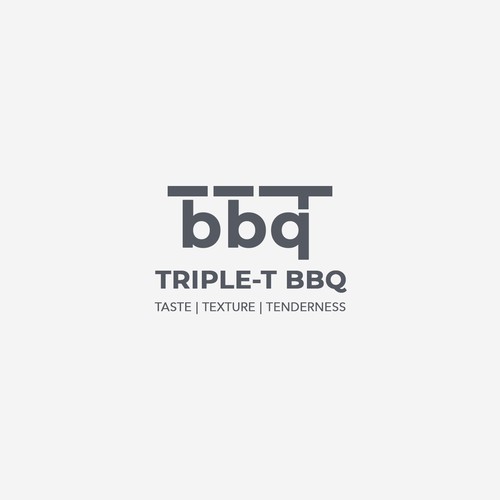 Bold Logo Concept For Triple-T BBQ