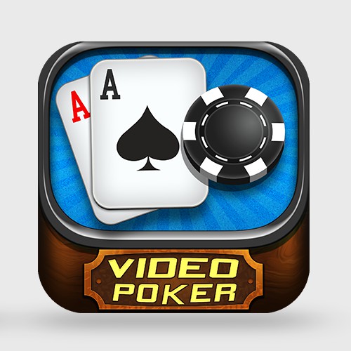 Mobile app icon for Video Poker game!