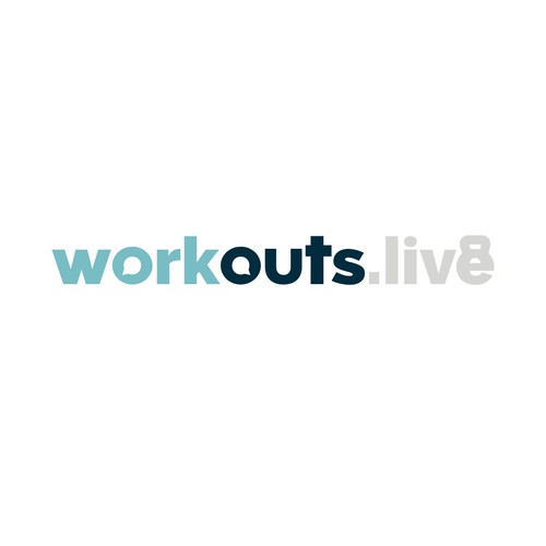 Minimal and modern wordmark for an online fitness business