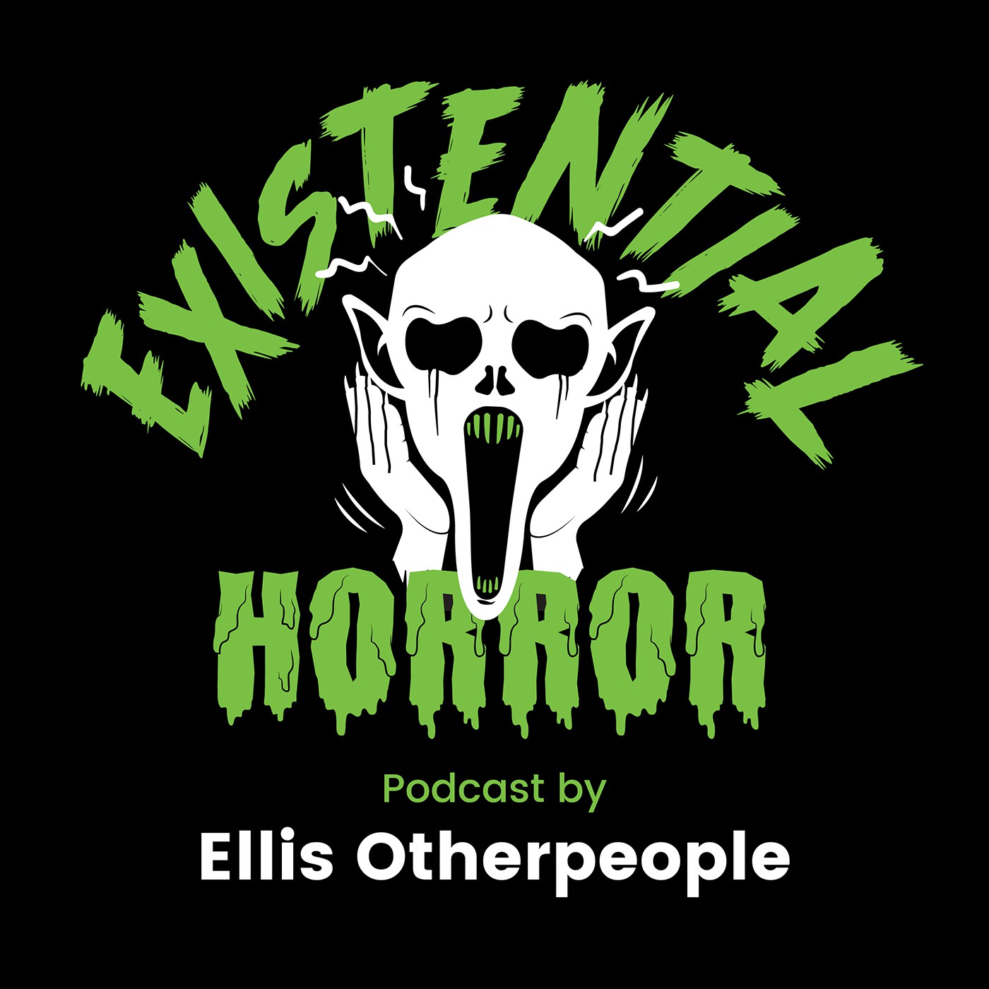 Design Podcast Art for "EXISTENTIAL HORROR"