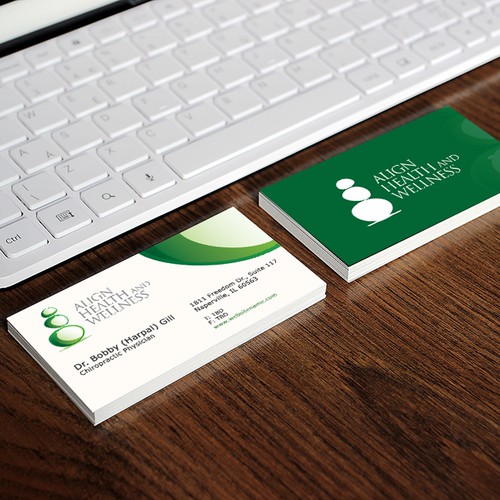 Align health and wellness business card