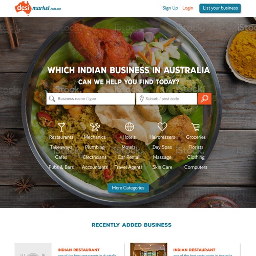 Indian Food website