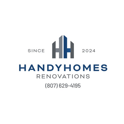 HandyHomes Renovations – Modern HH Monogram Logo