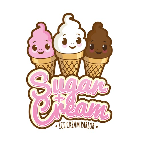Logo for ice cream parlor