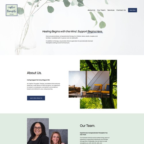 New Therapy Practice Squarespace Website