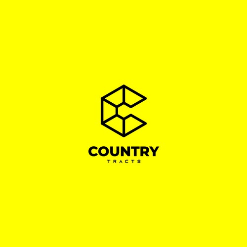 Modern minimalist logo concept for real estate company
