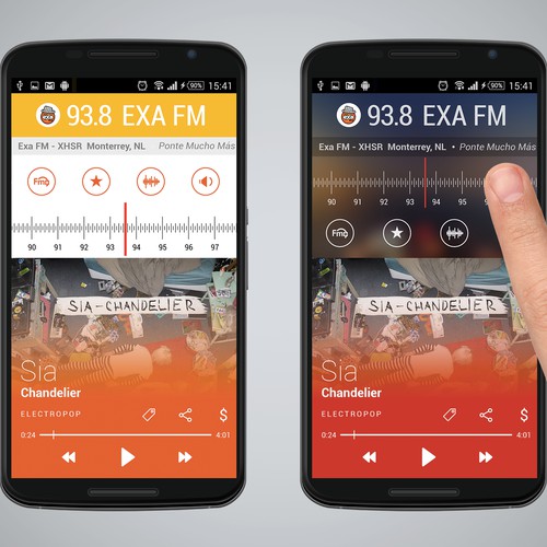 Re-Imagine Broadcast Radio - Android app re-design.