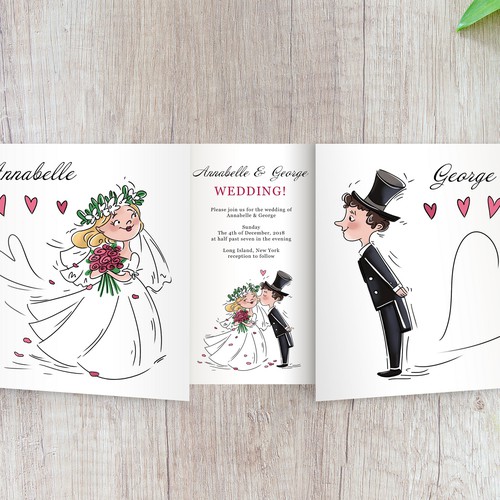 Wedding card illustration & design