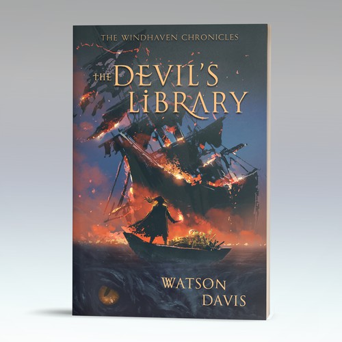 Eye-catching book cover proposal for a fantasy