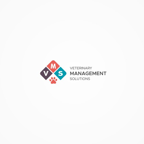 Logo concept for Professional Veterinary Business Management Consulting Logo.