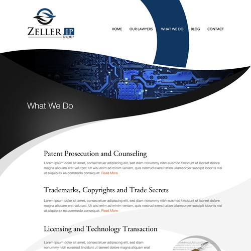 Zeller IP Group, PLLC needs a new website design