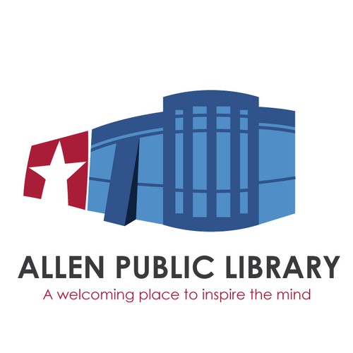 Create a fresh logo for a public library