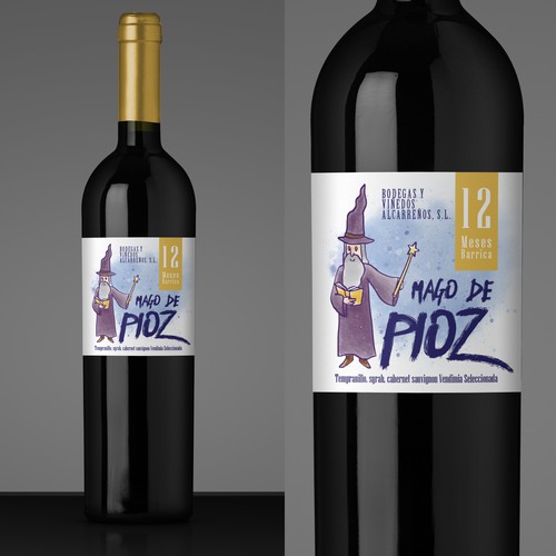 wine bottle label design