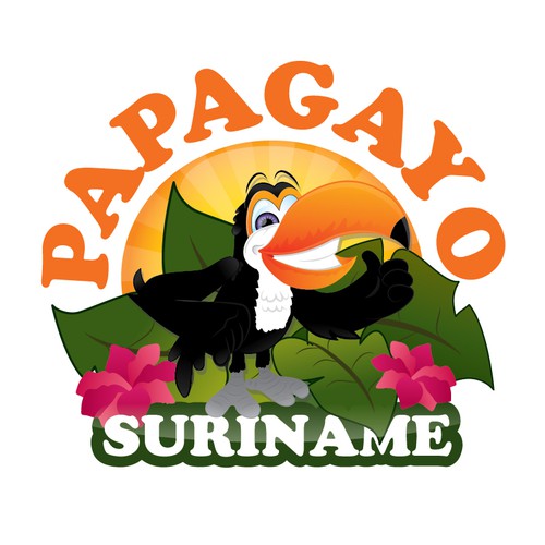 Create a capturing Amazon parrot illustration for Papagayo, a weekly activity newsletter.