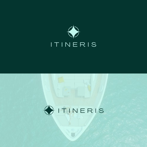 Logo for a sailboat company