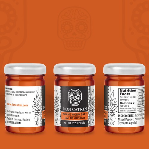 Don Catrin - Agave Worm Salt - label