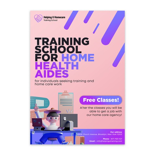 Flyer for Home Health Aides Training School