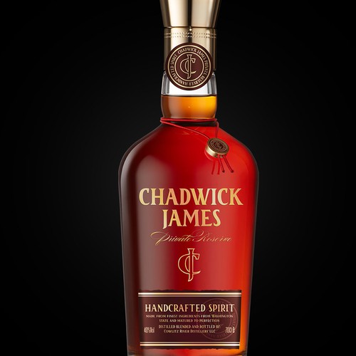 Whiskey Label and bottle