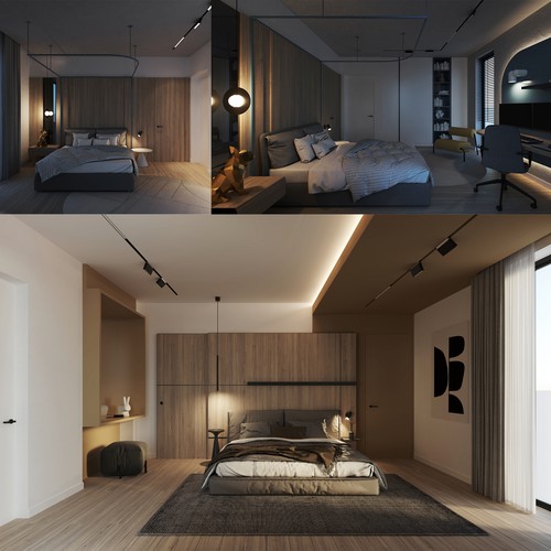 Architectural Render - Bedroom Design